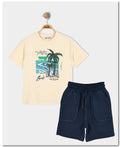 ALG Children's male set The Waves cremated / blue