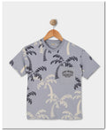 ALG Child male T-shirt Long Beach grey