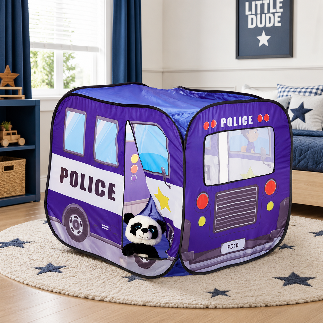 Children's Pop Up Shed - Police Blue