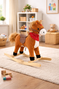 LOCO CROCO Children's clapper - A flattened horse with sound and movement