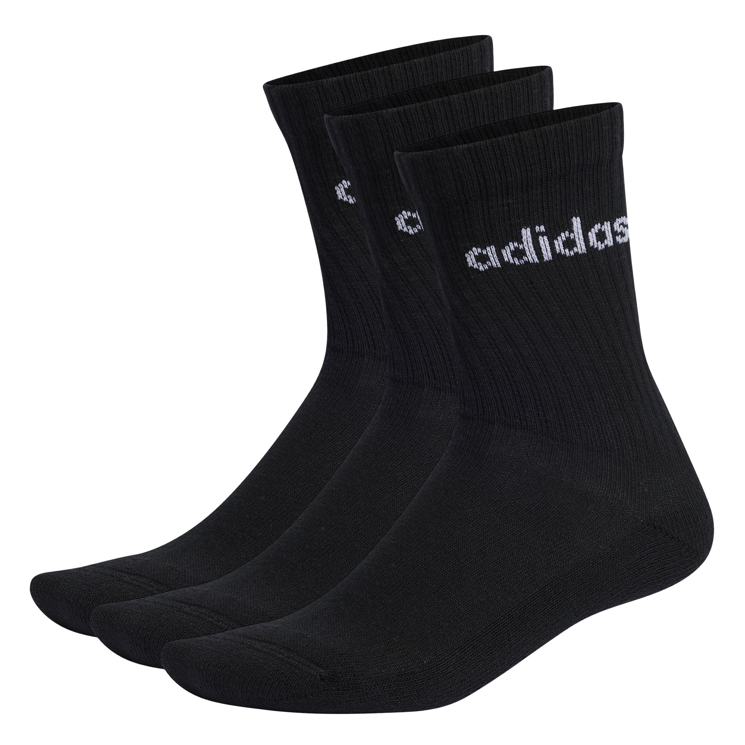 Adidas Shoes C Lin Crew 3P, IC1301, 3 Pairs, Black