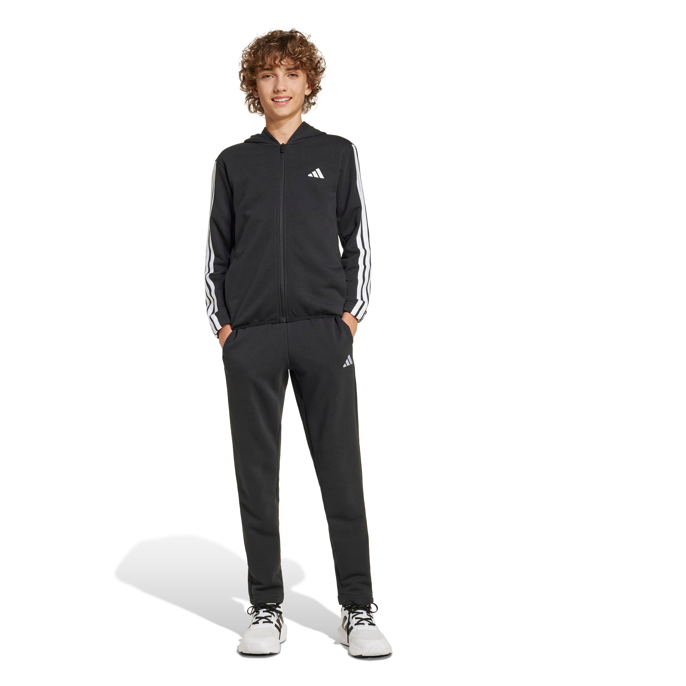 Adidas Children's Coaches for Boys J 3S FT TS 220 JD6505, Black