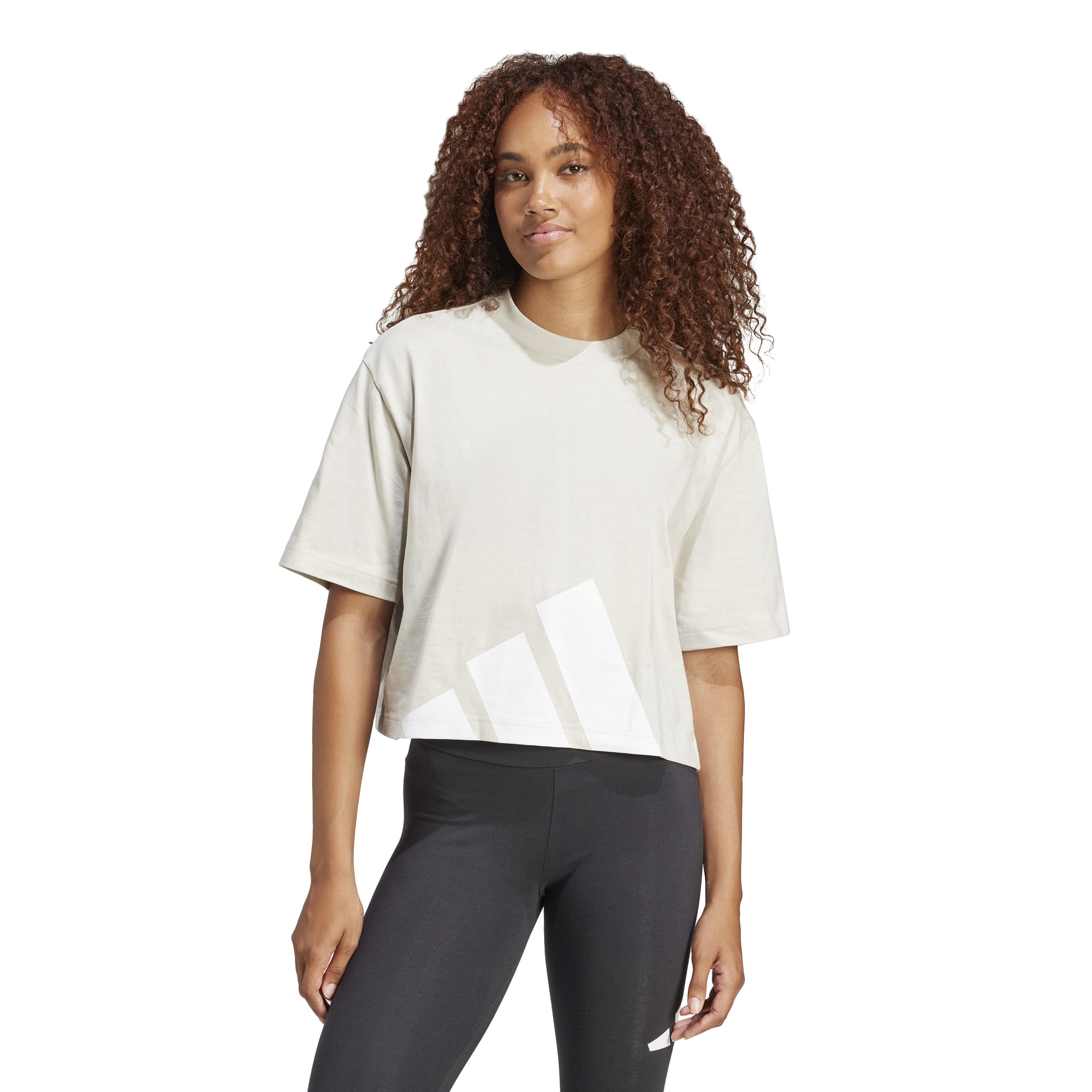 Women's shirt Adidas W Bl Sj Bf T JG8729, with round neck, running