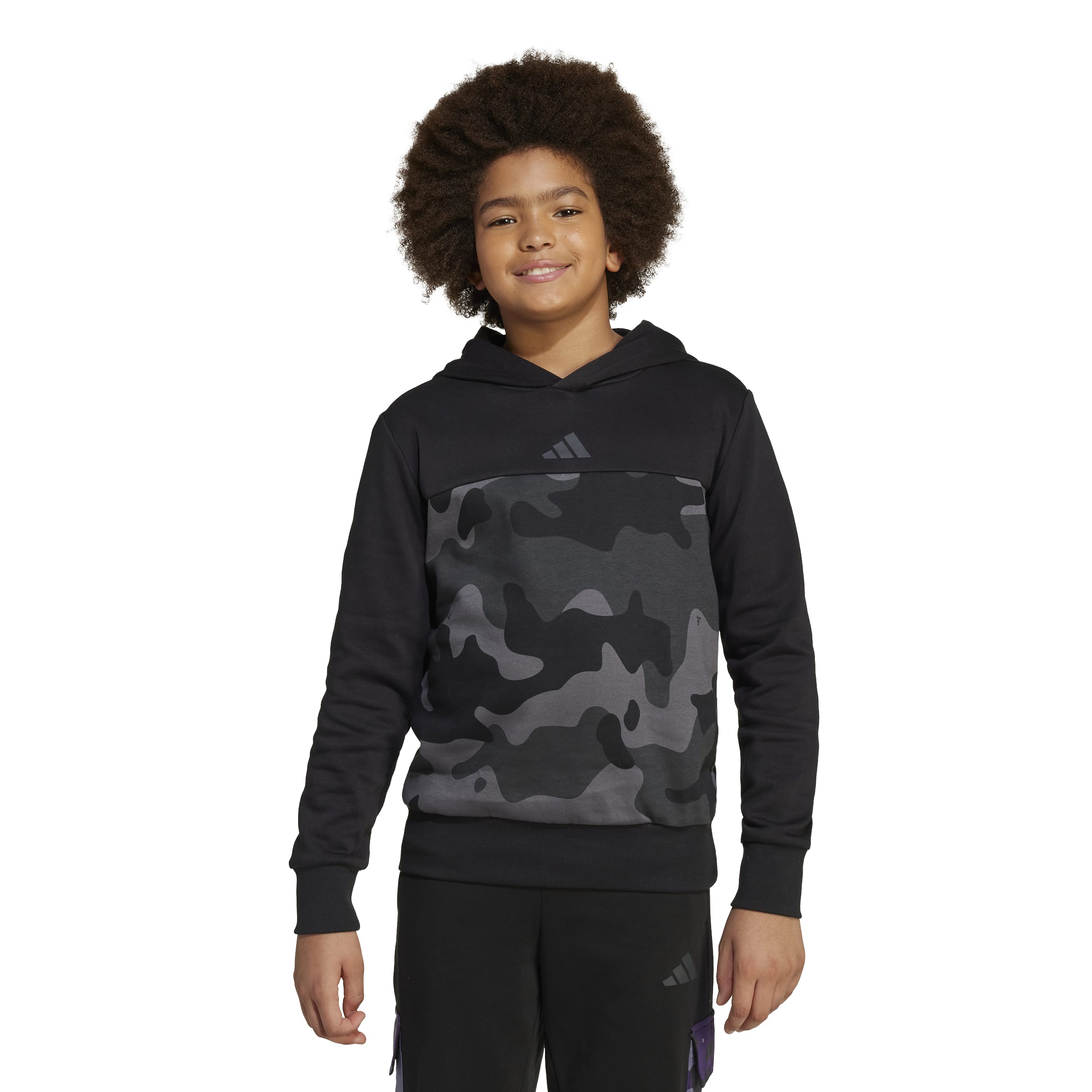Adidas Dockers for boys J Camo Fl Hd, JN2220, Black-grey