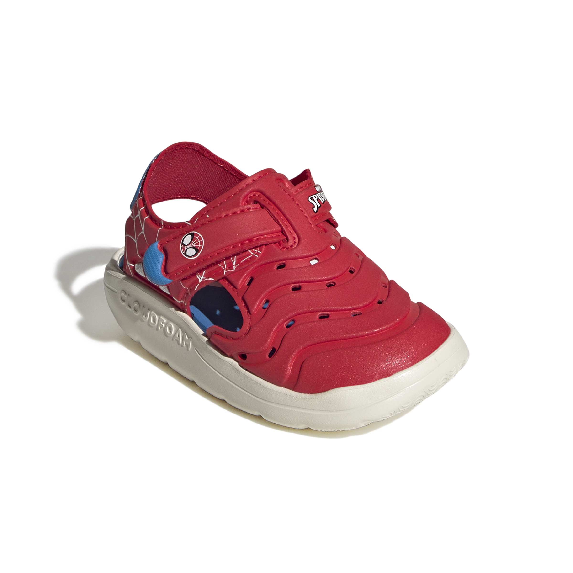 Adidas sandals for boys watered Spiderman I JQ4402, red