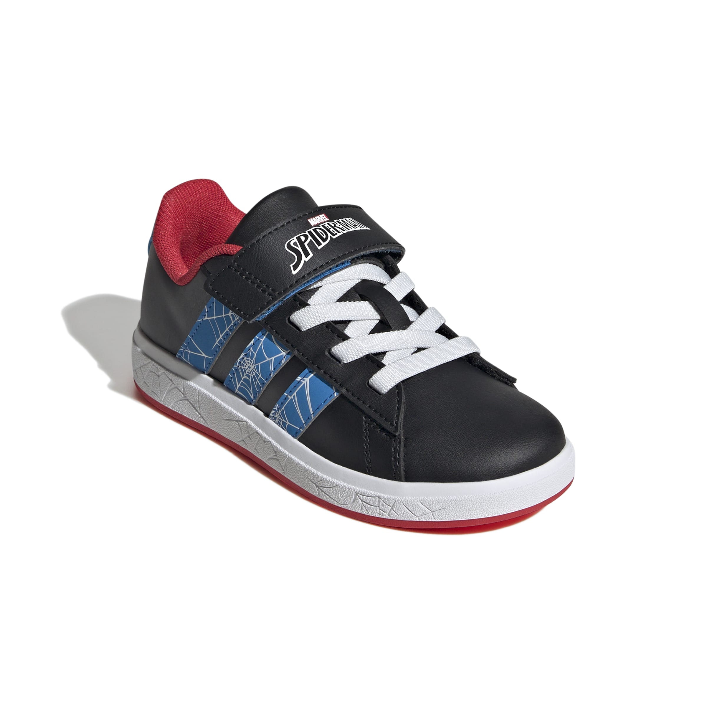 Adidas shoes for boys Grand Court Spider-Man EL K, JQ8073, Black