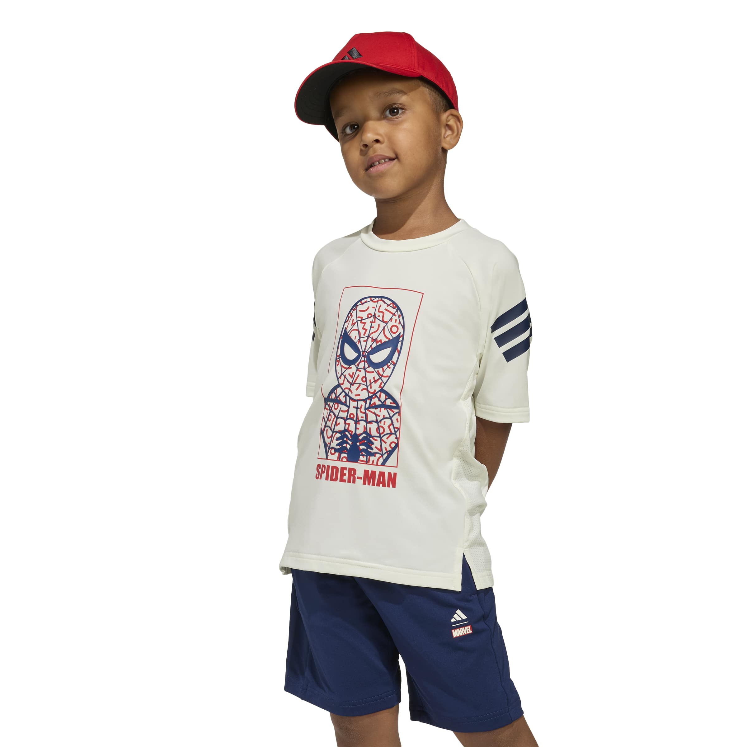 Adidas set for boys Lk Mrvl Sm Tset JZ3544, Teget-white