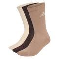 Adidas Socks C Ess Crw 3P, KQ6777, 3 in 1, brown, cream and beige