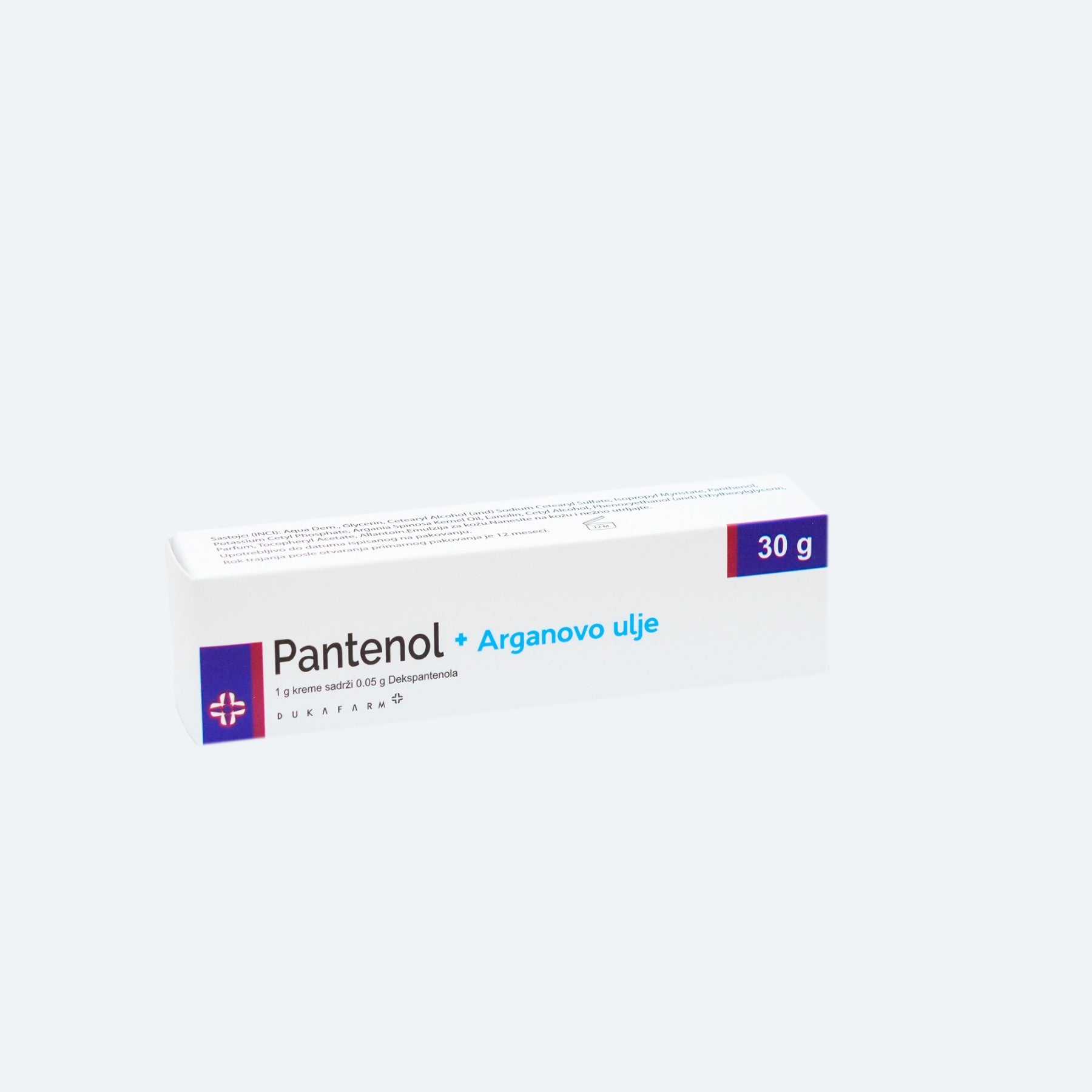 Ducafarm Panthenol with Argan Oil, 30 grams.