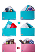 Nora package set of five envelope stone menthol blue