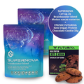 SUPERNOVA Set of 2 x Brainbooster blend - Powerful cocoa drink + GRATIS FUTURIVA Keto Vegan Protein Chocolate Cookie 33g