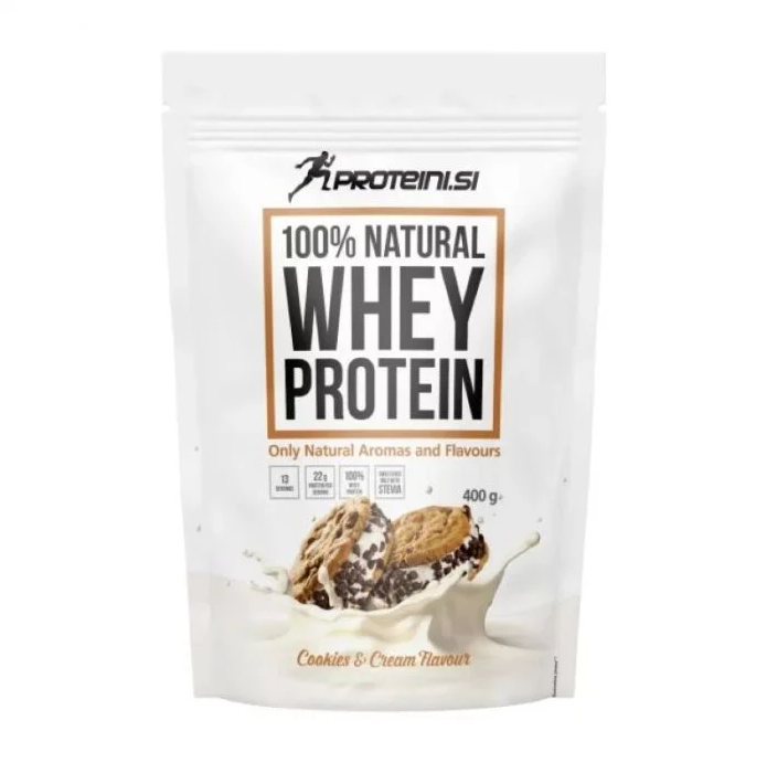 Protein and Natural Whey Protein Cookies and Cream 400gr