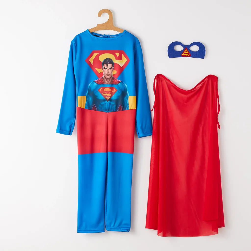 Children's costume with a mask and a suit, Superman.