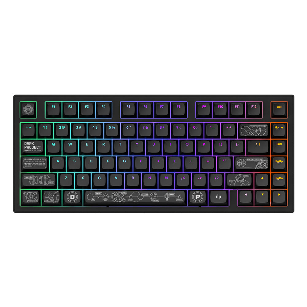 DARK PROJECT Wireless mechanical keyboard for games ALU Terra Nova, black