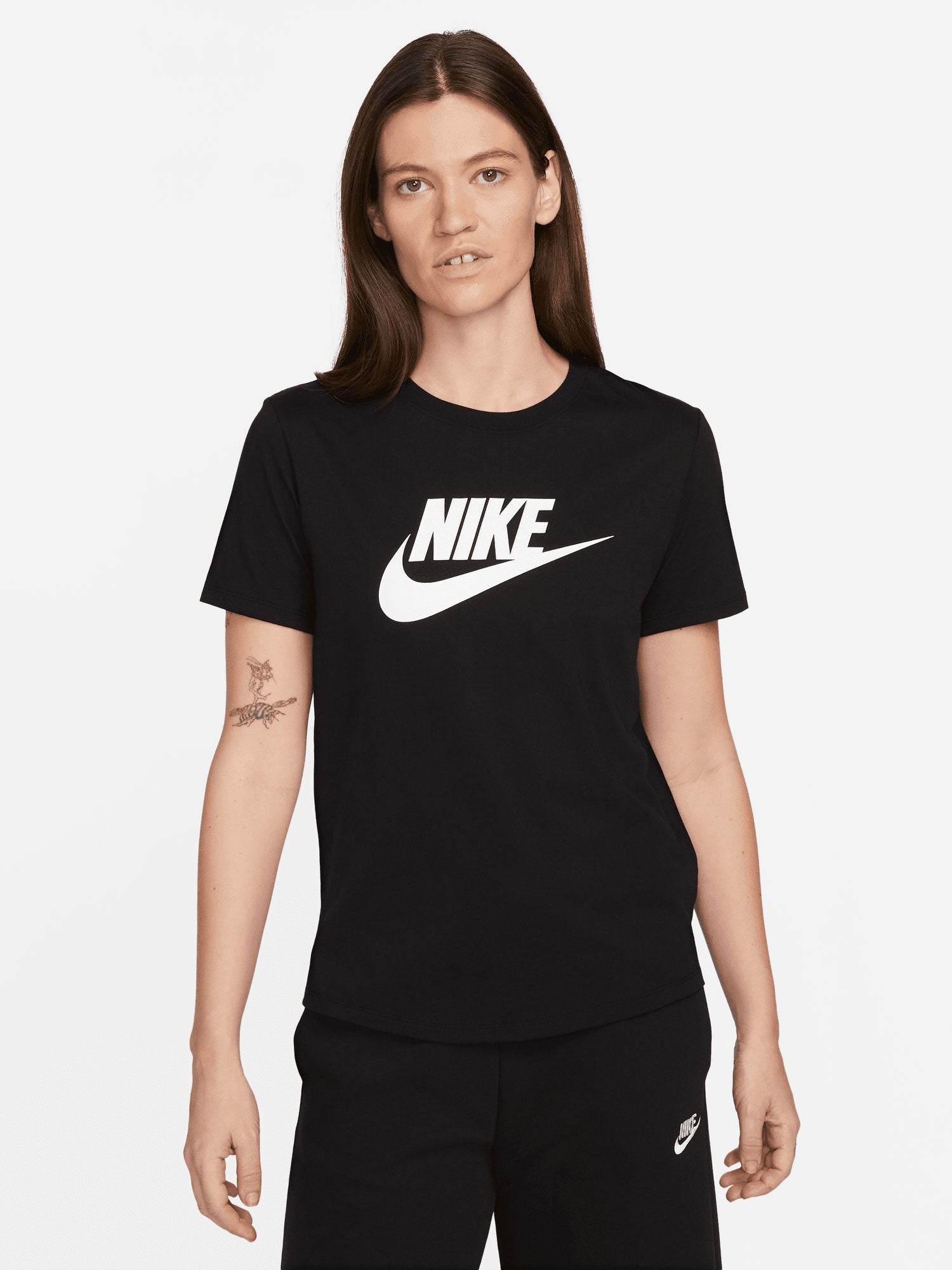 Nike women's shirt W Nsw Essntl Icn Ftra, DX7906-010, black