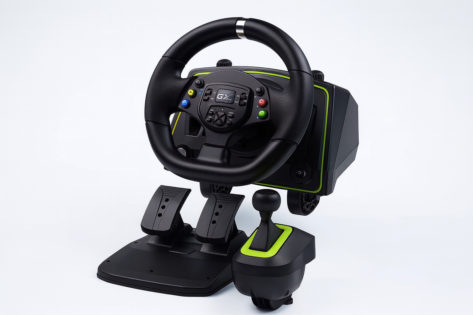 Genius Gaming Wheel SpeedMaster X2 with 1080° Rotation and Vibrations