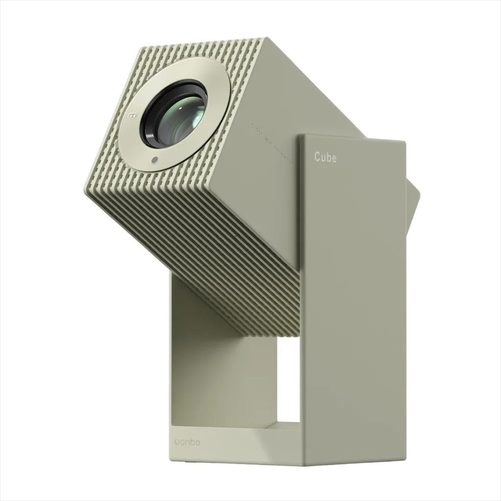 Wanbo Projector Cube 2 Pro Gimbal Android TV 11 FHD 500 ANSI WiFi 6 Green