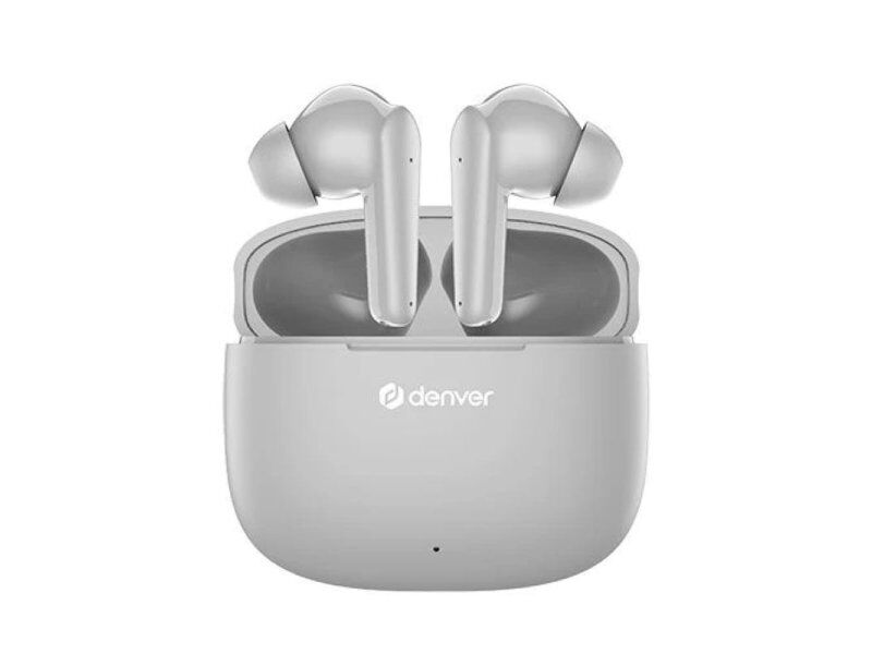 Wireless headphones Denver TWE-48GR, range of 10 meters, gray