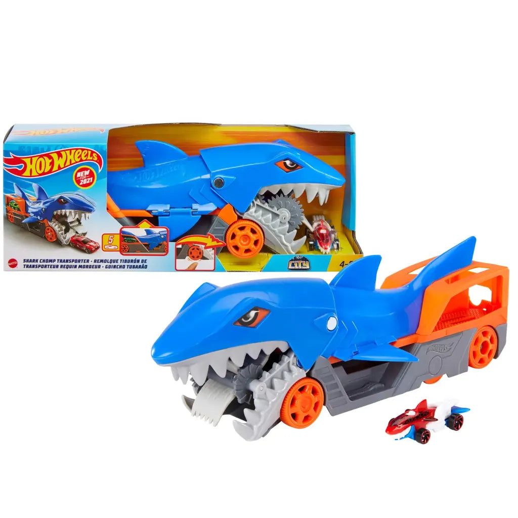 Hot Wheels Shark carrier toy