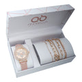 A gift set of hand-held watches and a crocus crest, pink.