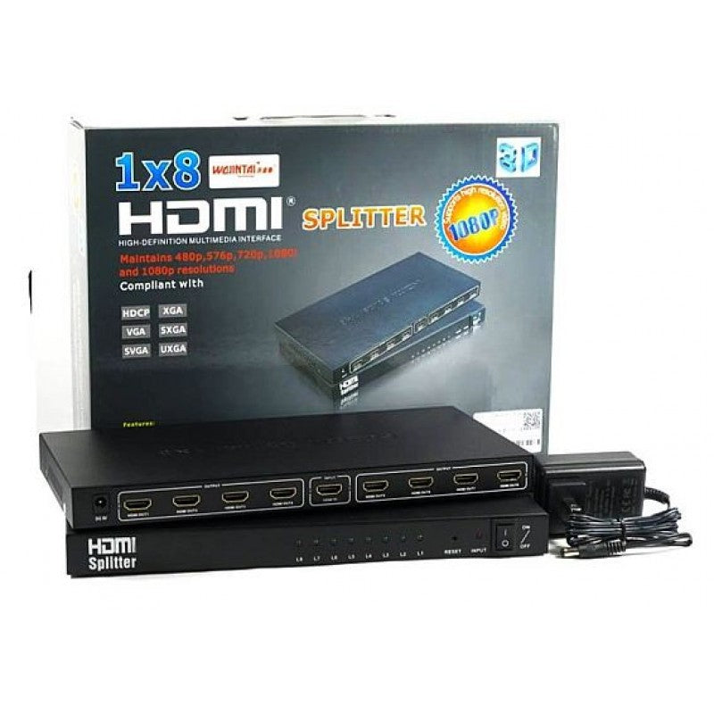 HDMI Splitter 8 Port - Video divider - port multiplier