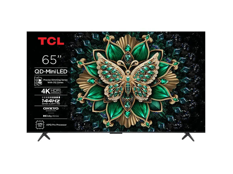 TCL Smart TV 4K QLED 65C61K 65", black
