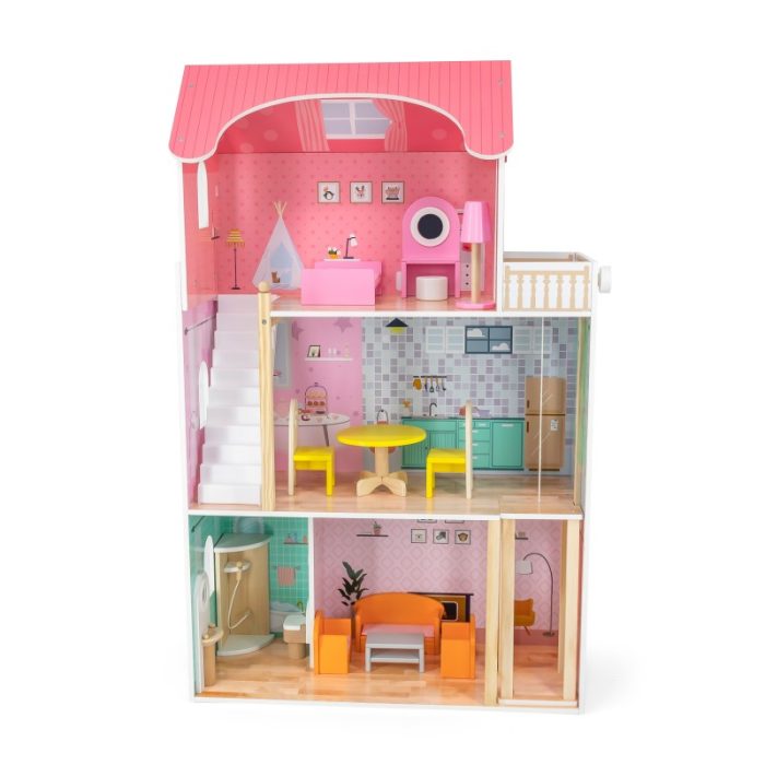 VIGA Wooden Toy House Big Fancy Doll